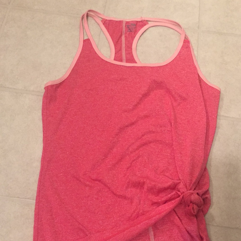 Pink workout tank
